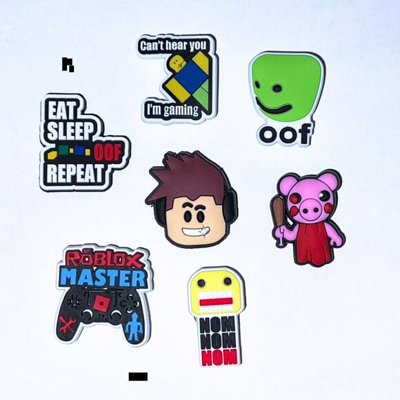 Roblox Other - Roblox Crocs Charms – Set of 7 | Clog Charms for Kids & Teens